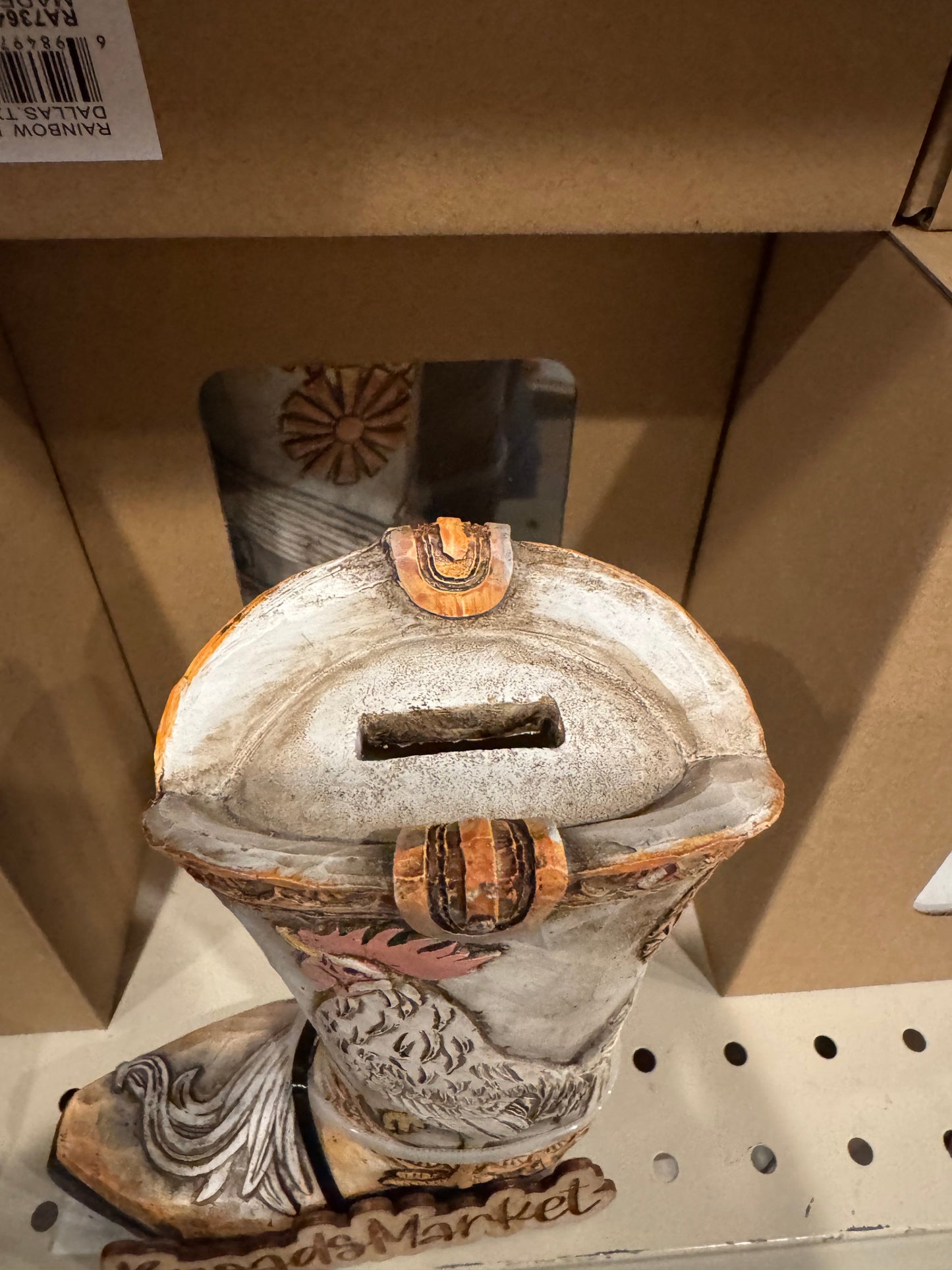 White Rooster Piggy Bank