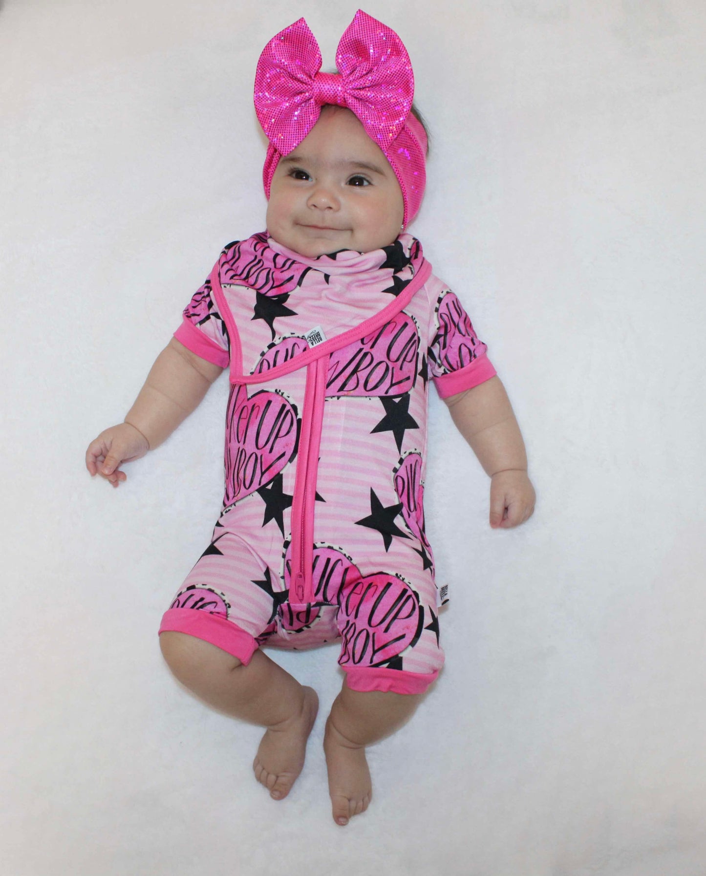 Pucker Up Cowboy Bamboo Shortie Romper (FINAL SALE)