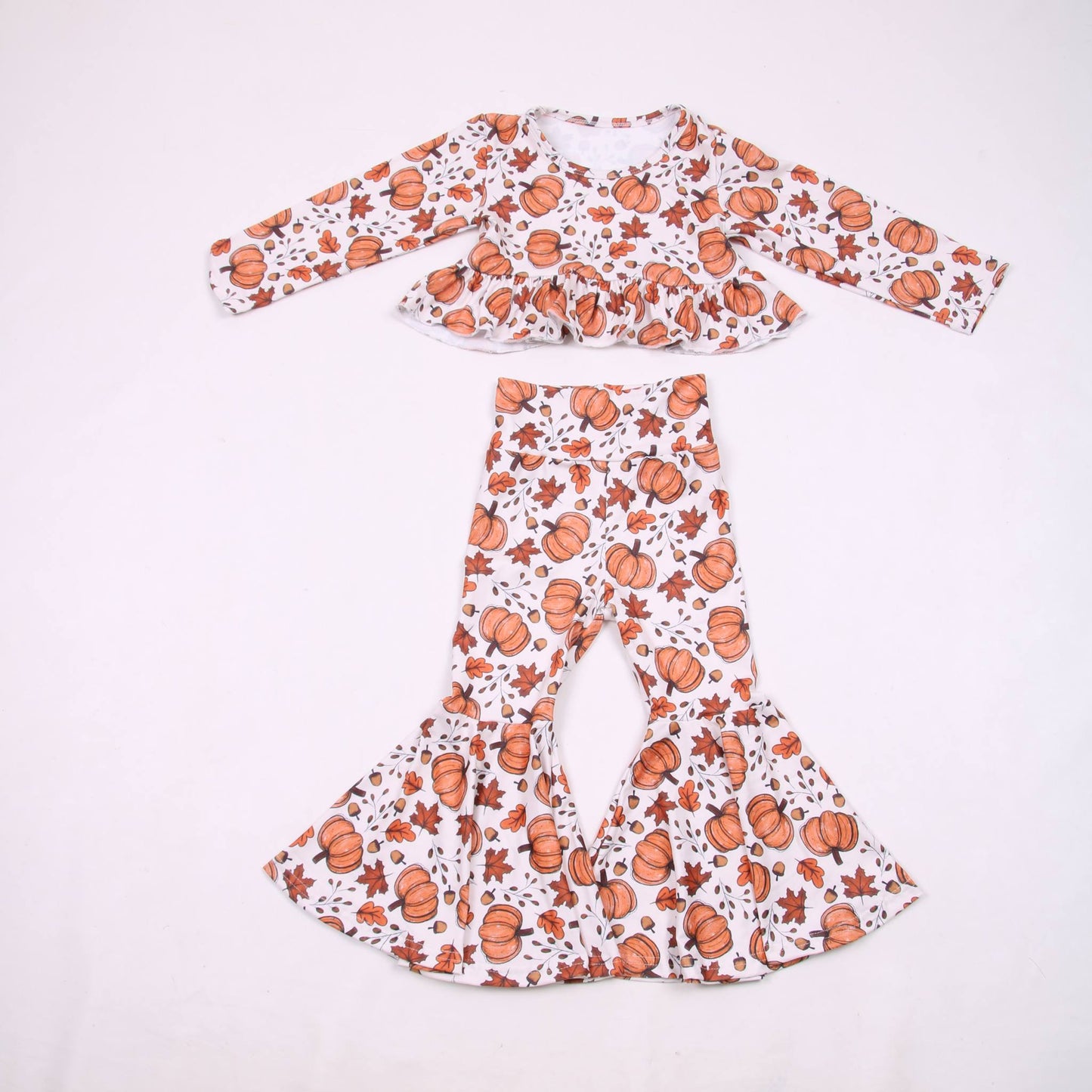 Pumpkin & Leaves Bell Set