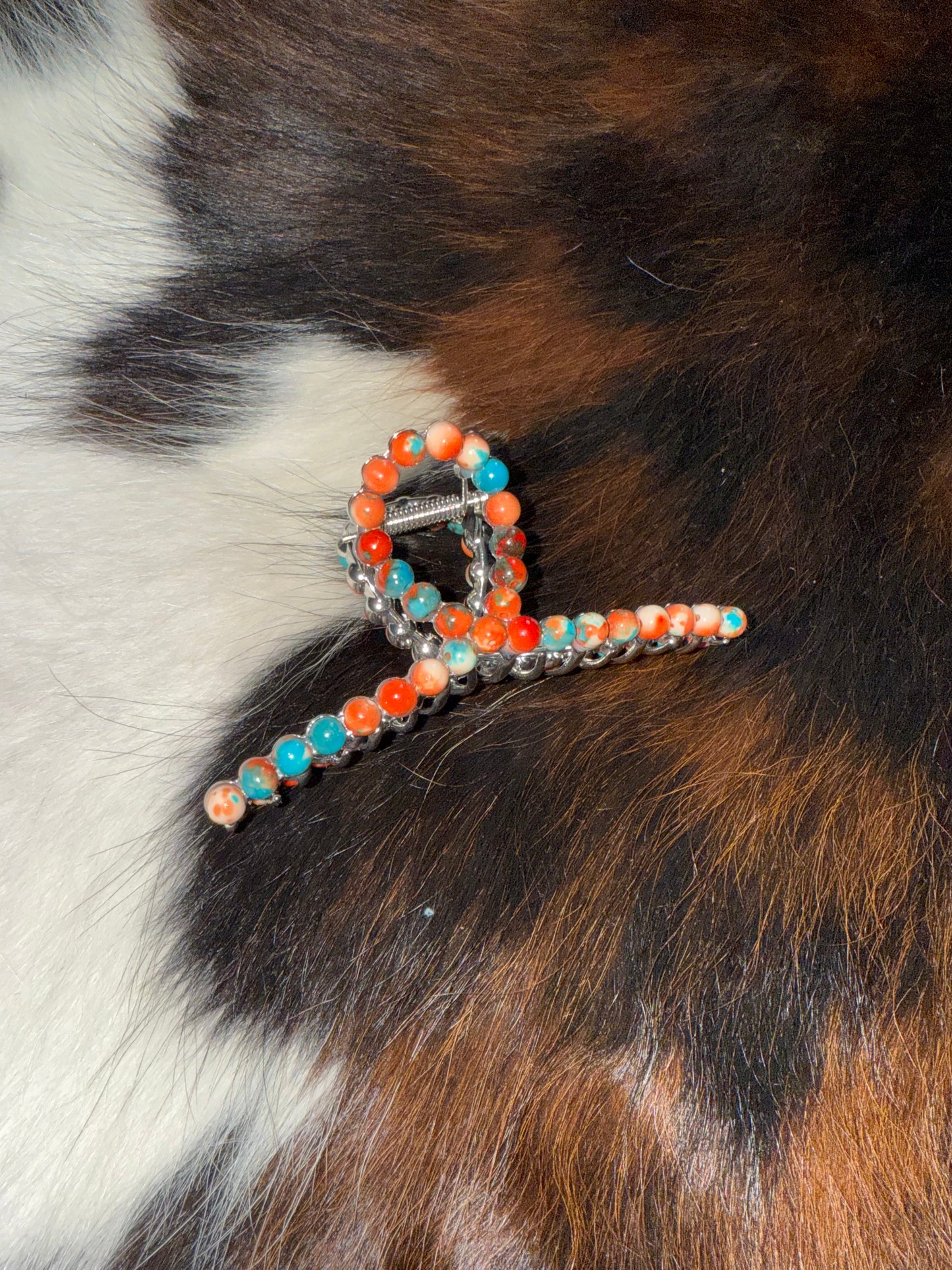 Natural Stone Claw Clip