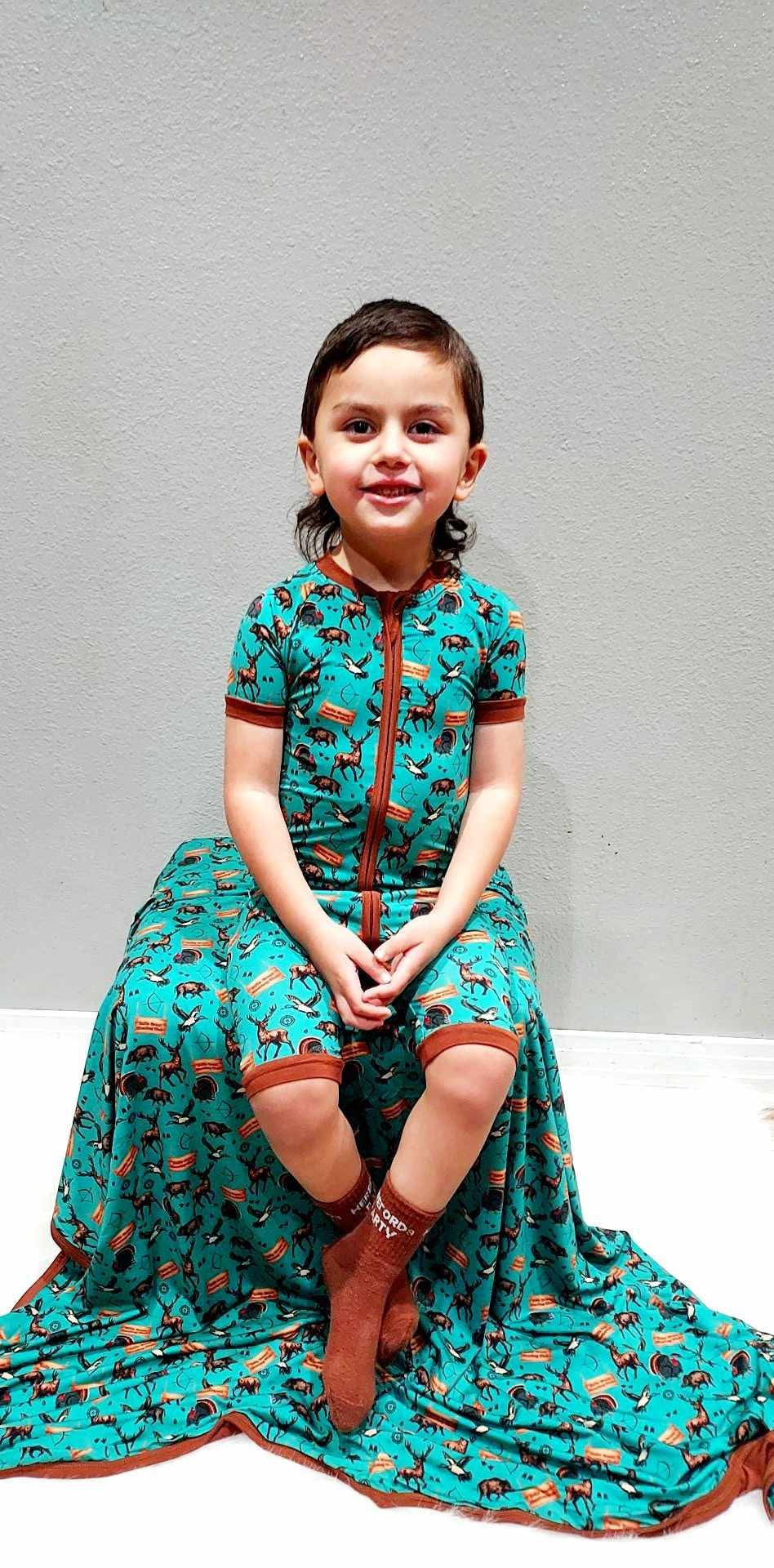 Hunting Club Bamboo Shortie Romper (FINAL SALE)