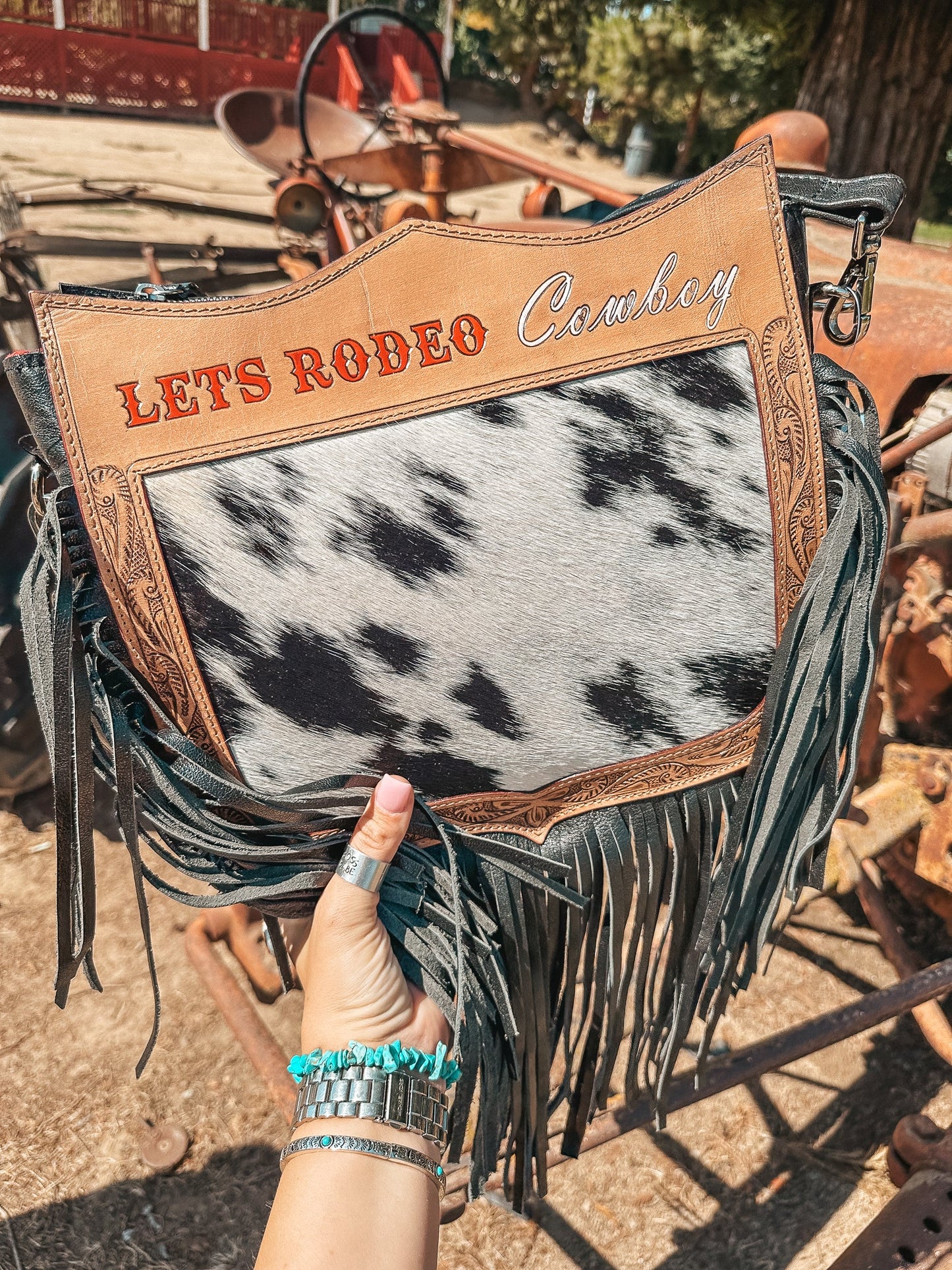 Let's Rodeo Cowboy Purse