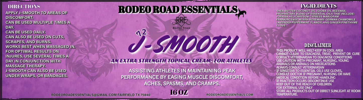 J-Smooth Cream - For Hard Working Athletes