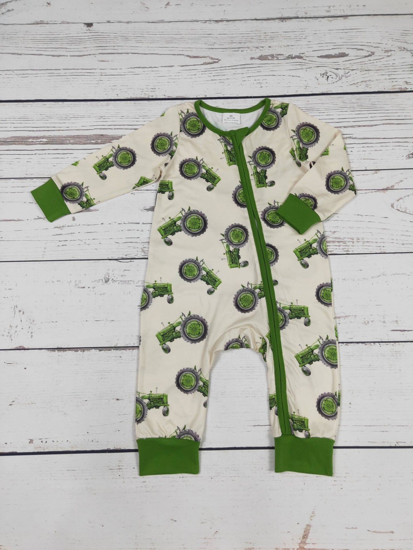 Tractor Zip Romper