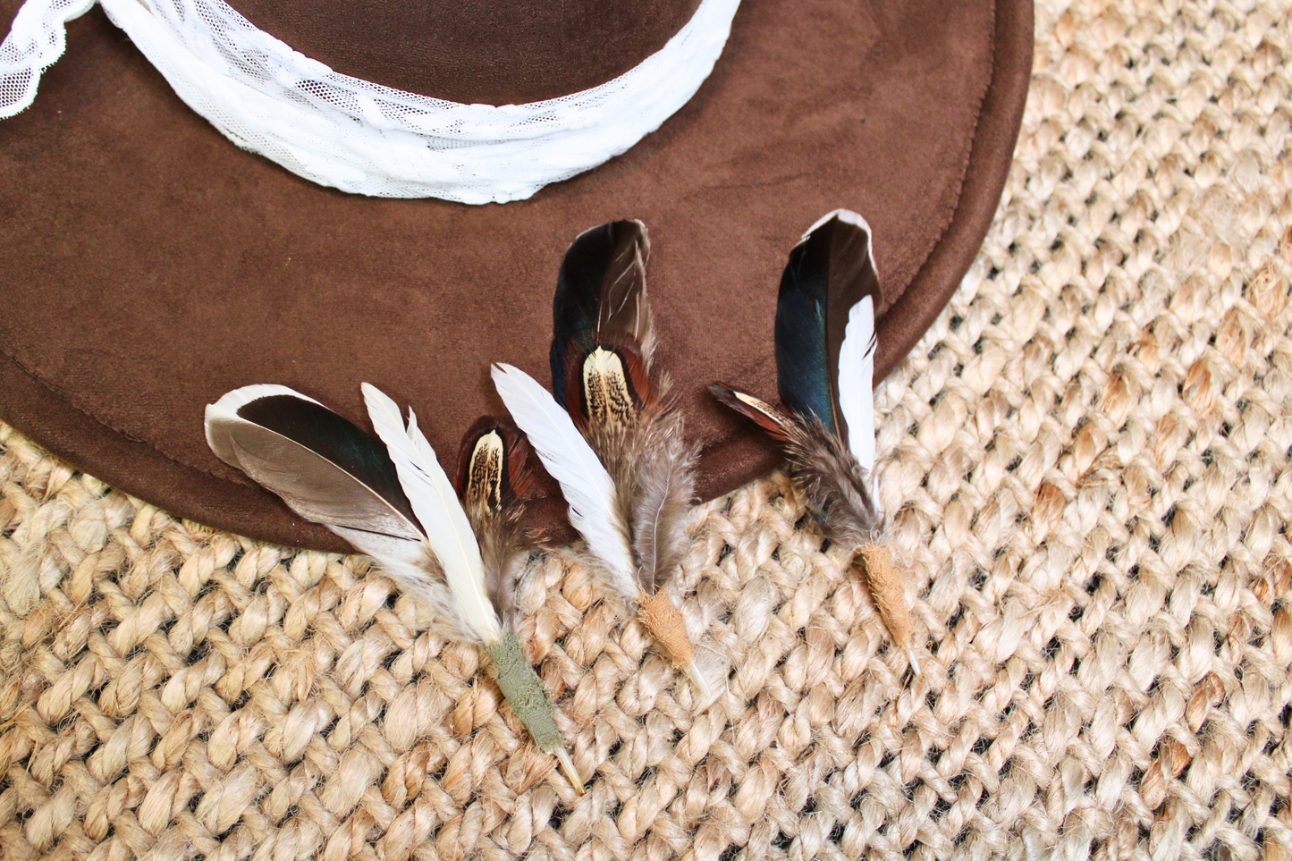The Scout : Hand-Wrapped Natural Duck + Pheasant Hen Feather Pick