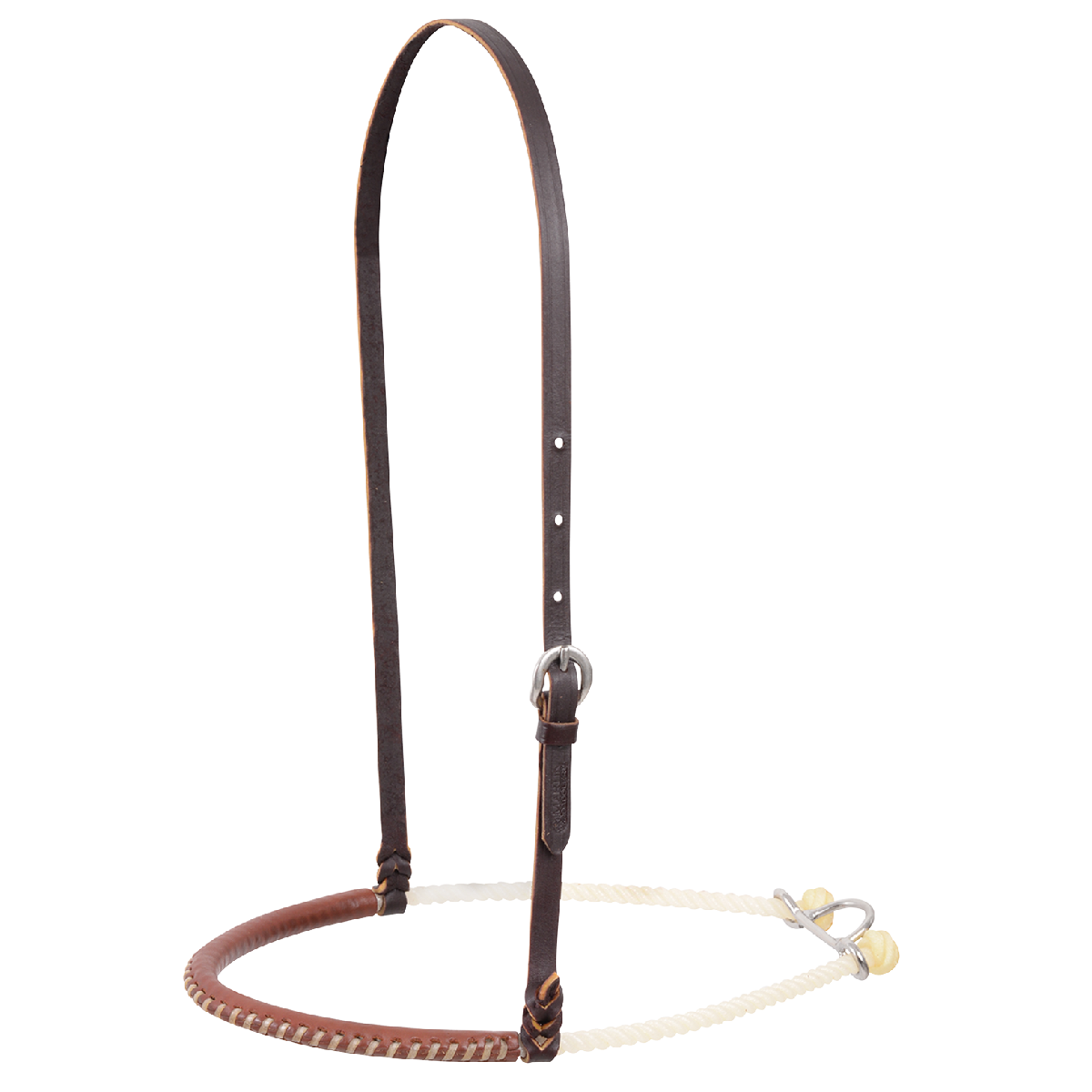 Single Rope Noseband, Rawhide Lace