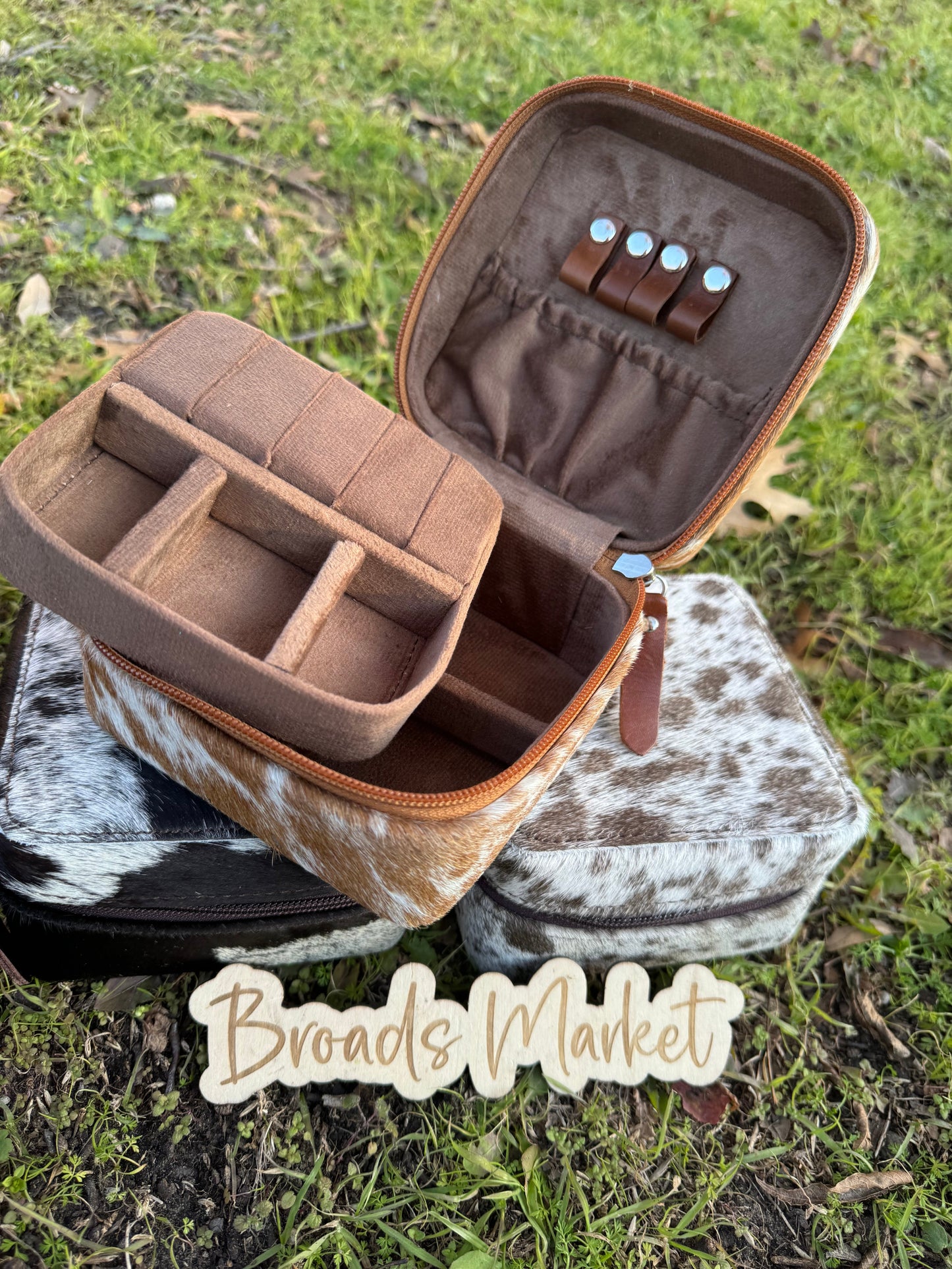 Full Cowhide Jewelry Box Cases