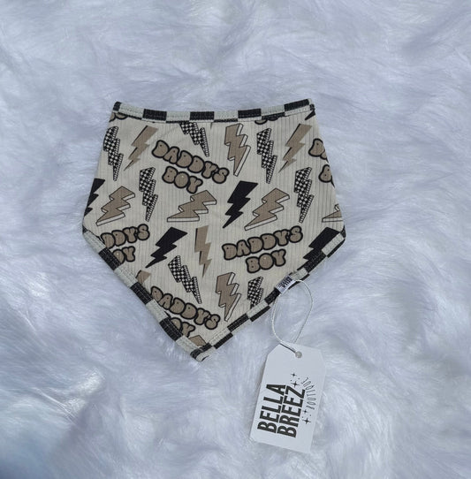 Daddy's Boy Ribbed Bamboo Bib