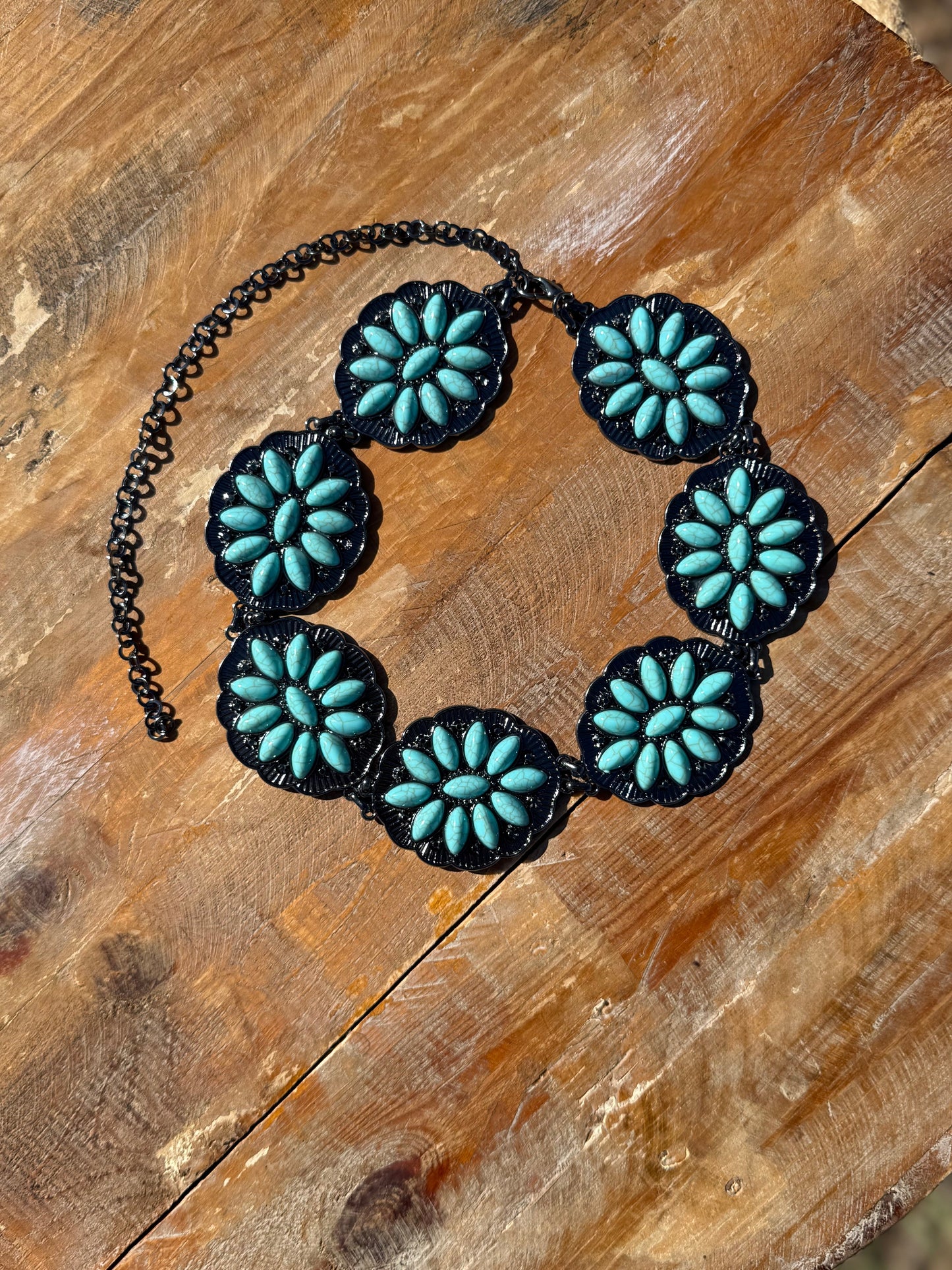 Turquoise Concho Belt