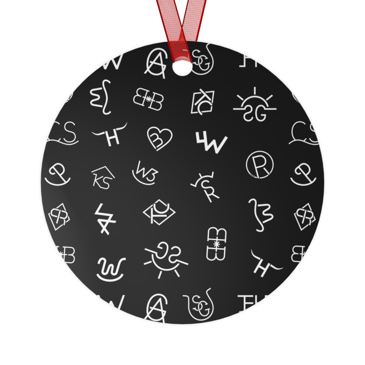 Black Brands Metal Ornament