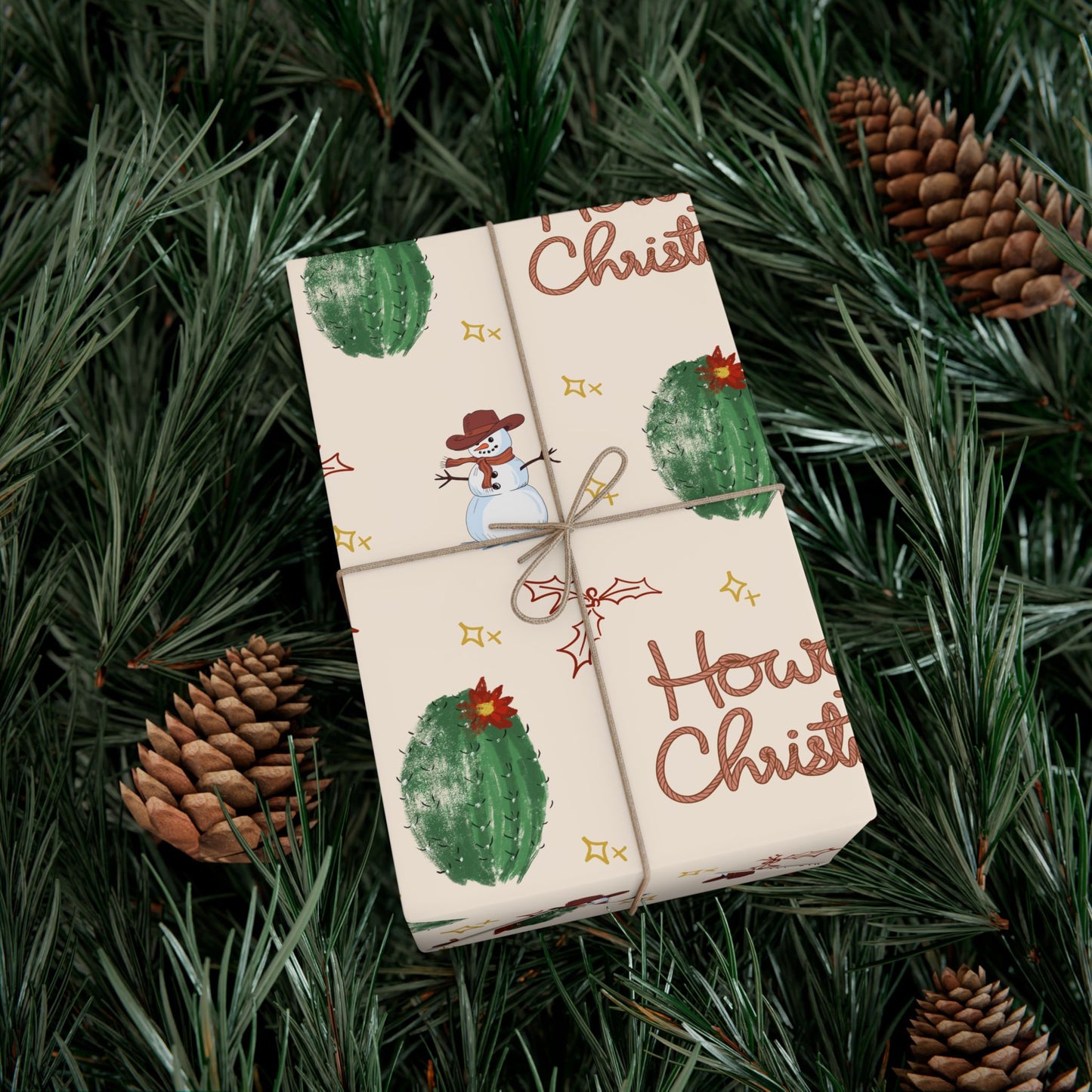 Howdy Christmas Wrapping Paper