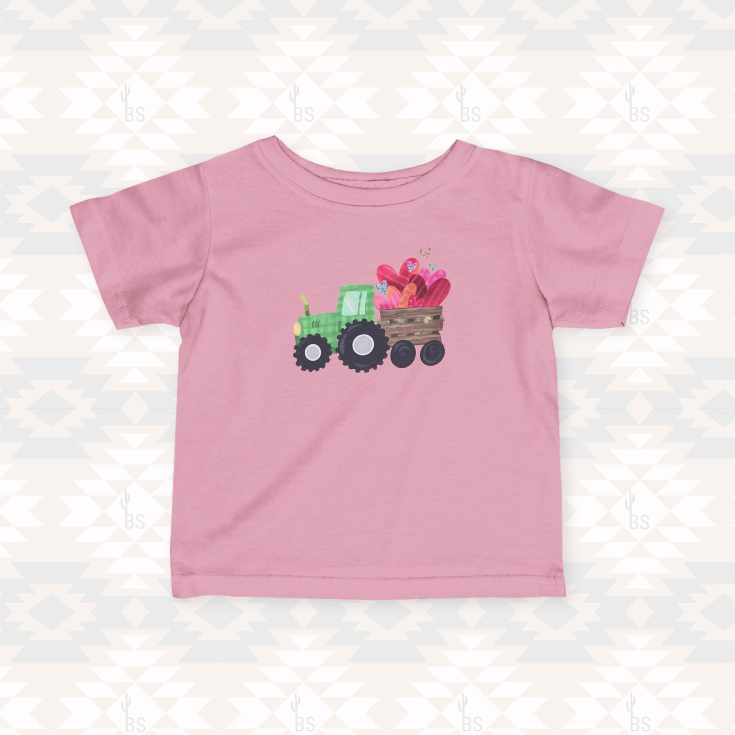 Tractor Love Toddler Valentine’s Graphic Tee