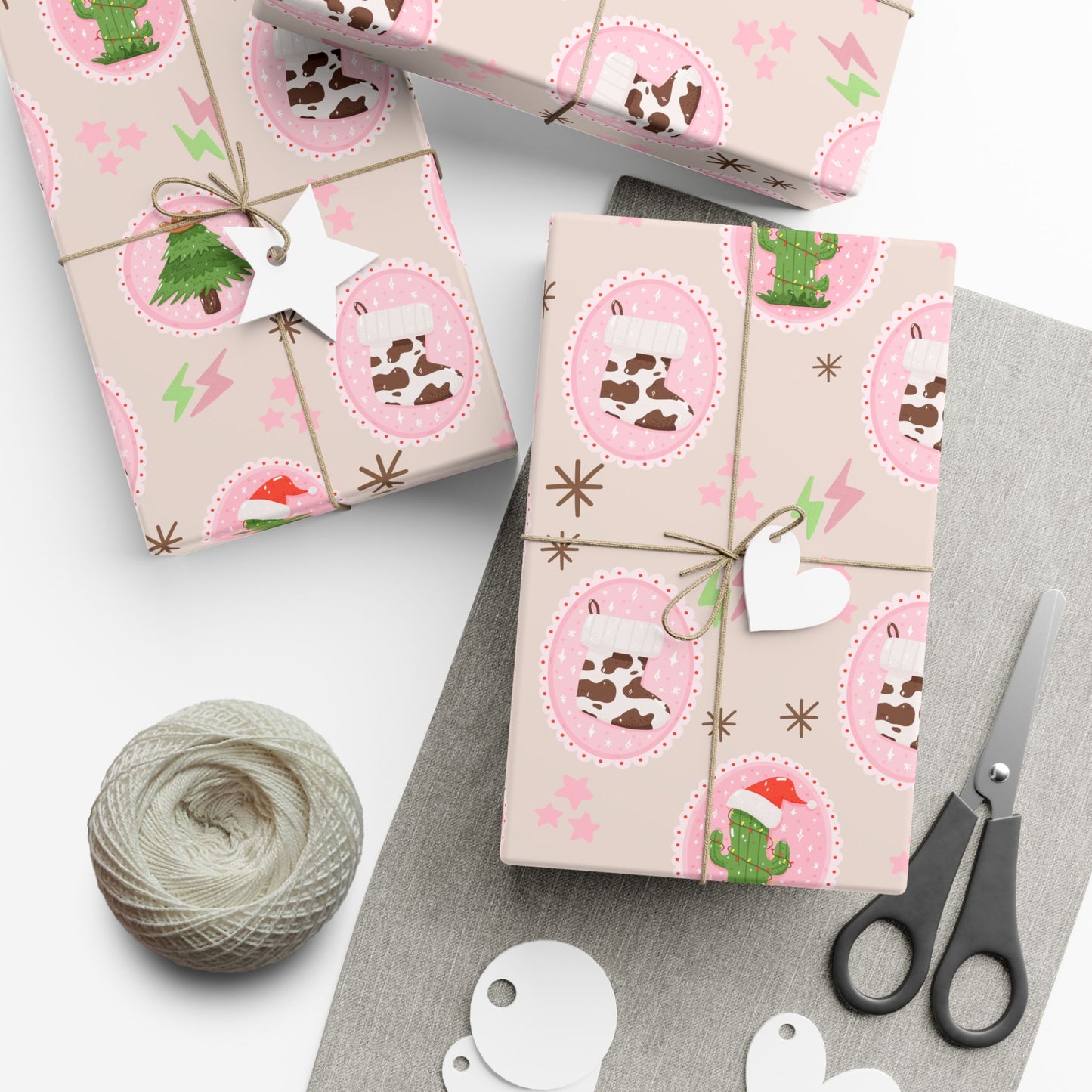 Cowgirl Christmas Wrapping Paper