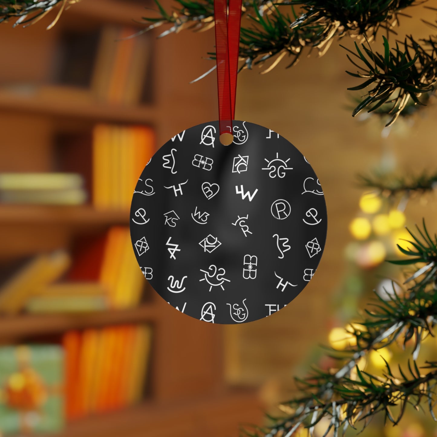 Black Brands Metal Ornament