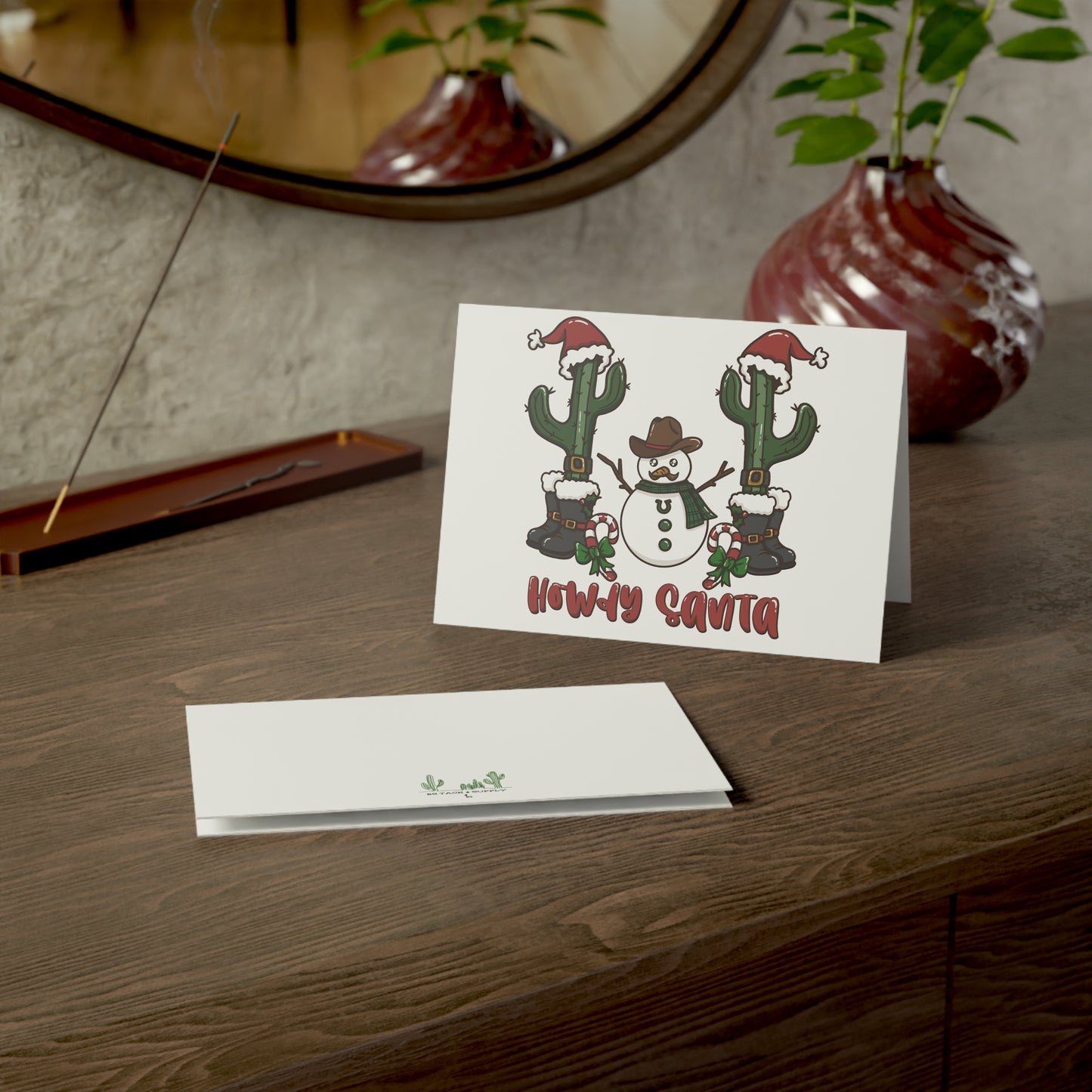 Howdy Santa Greeting Cards