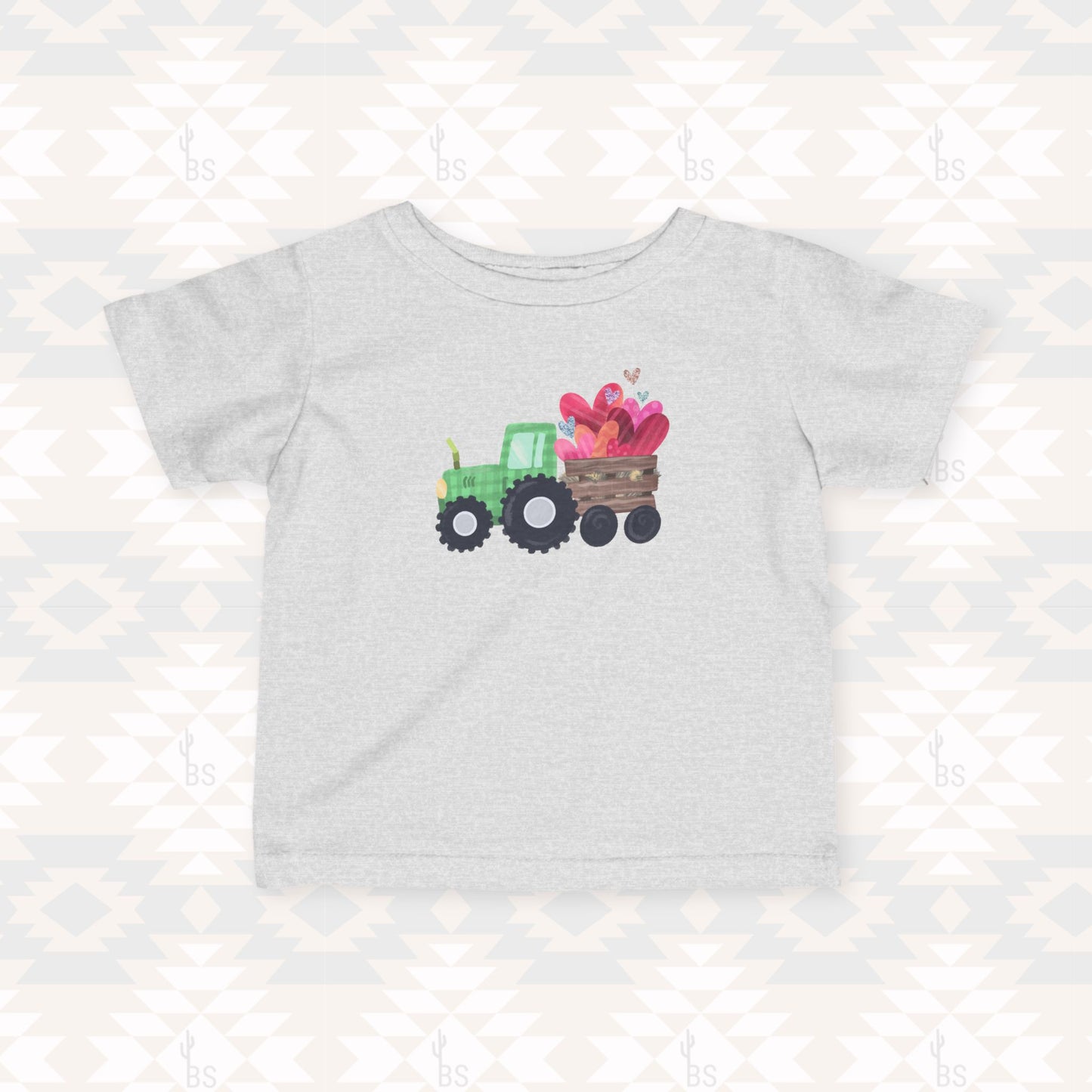 Tractor Love Toddler Valentine’s Graphic Tee