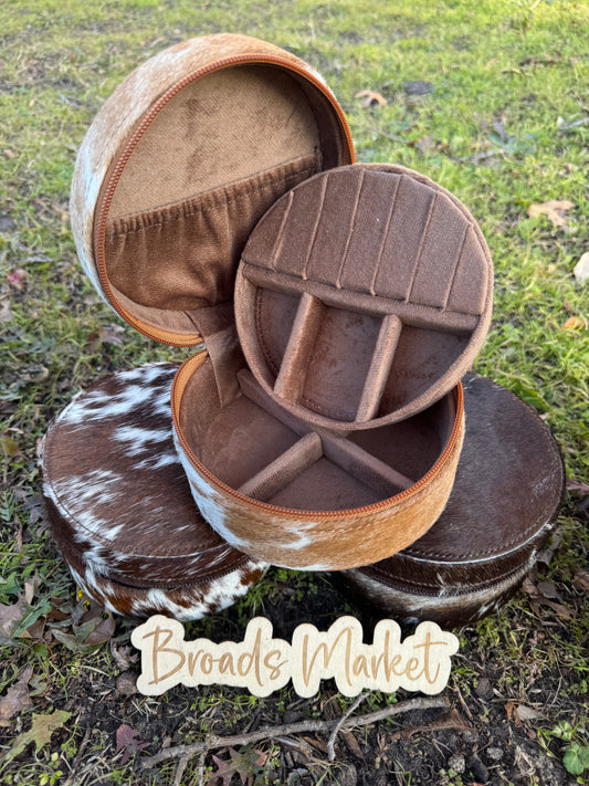 Full Cowhide Jewelry Box Cases