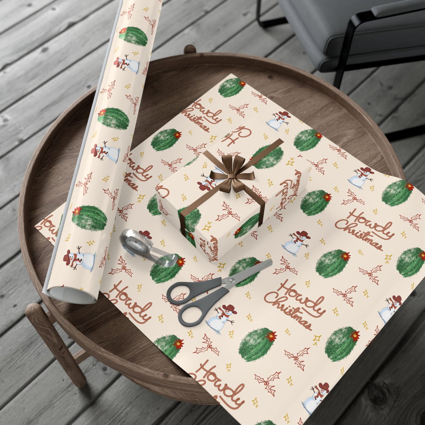 Howdy Christmas Wrapping Paper
