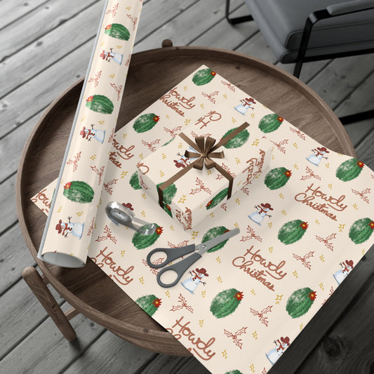 Howdy Christmas Wrapping Paper