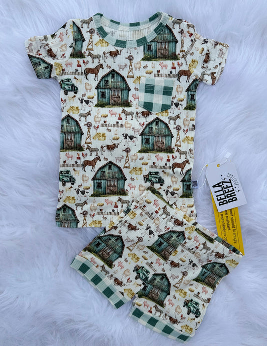 Farm Ribbed Bamboo Short Set