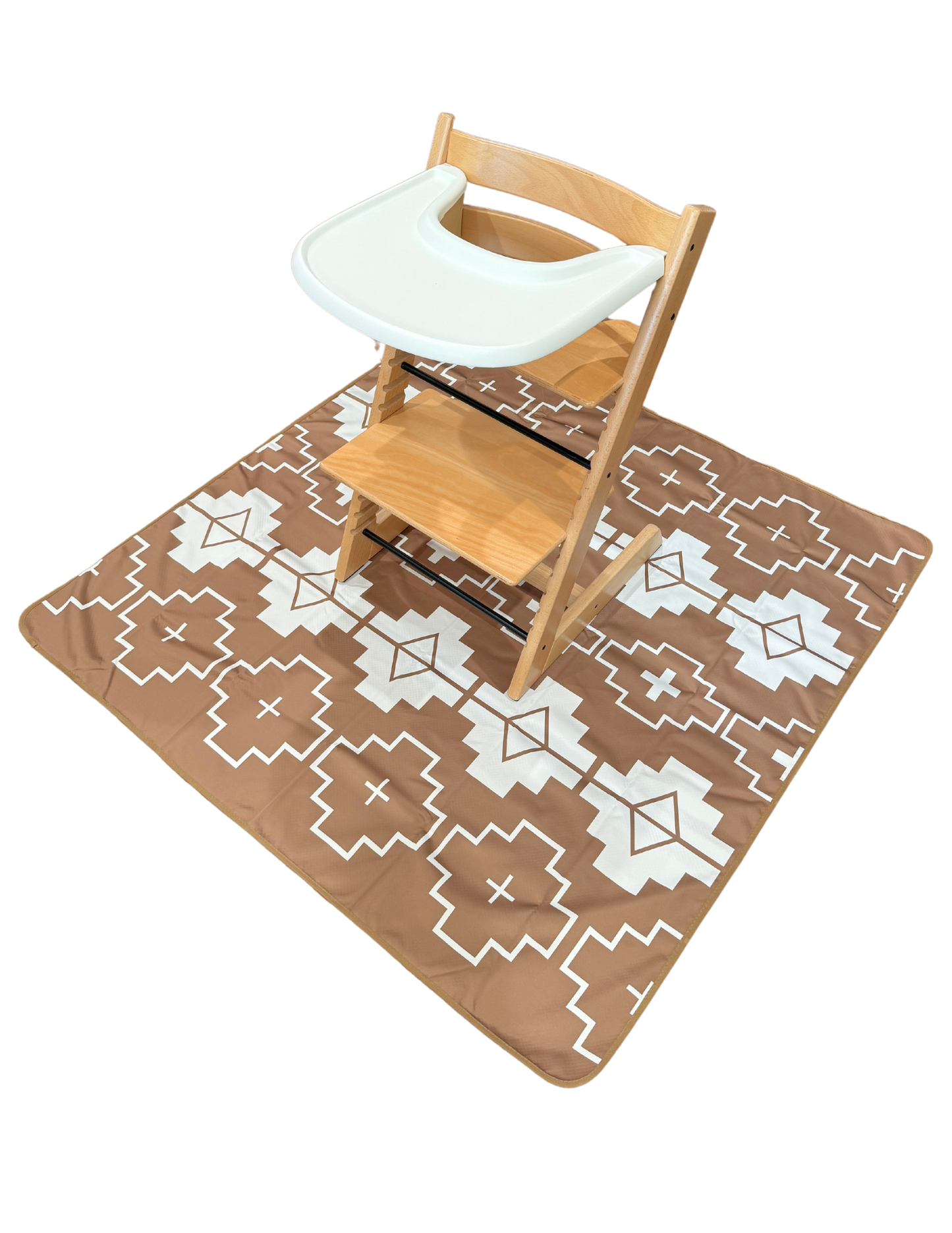 SPLAT MAT - TAN - for High Chairs + Play Time Messes