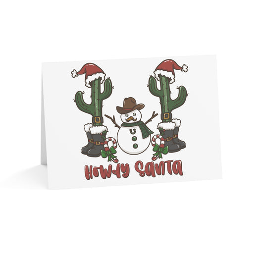 Howdy Santa Greeting Cards
