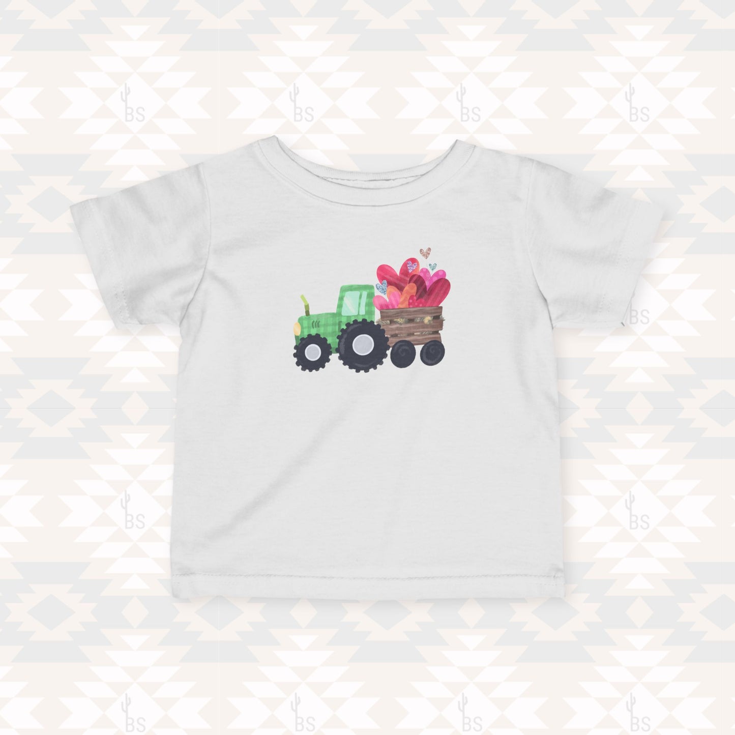 Tractor Love Toddler Valentine’s Graphic Tee