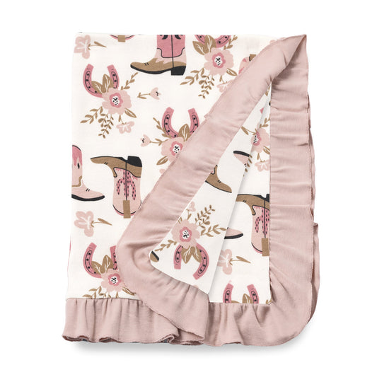 Cowgirl Boots Blanket