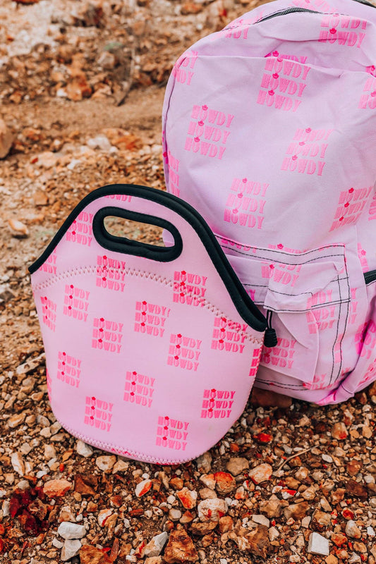Pink Howdy Backpack & Lunch Box Set