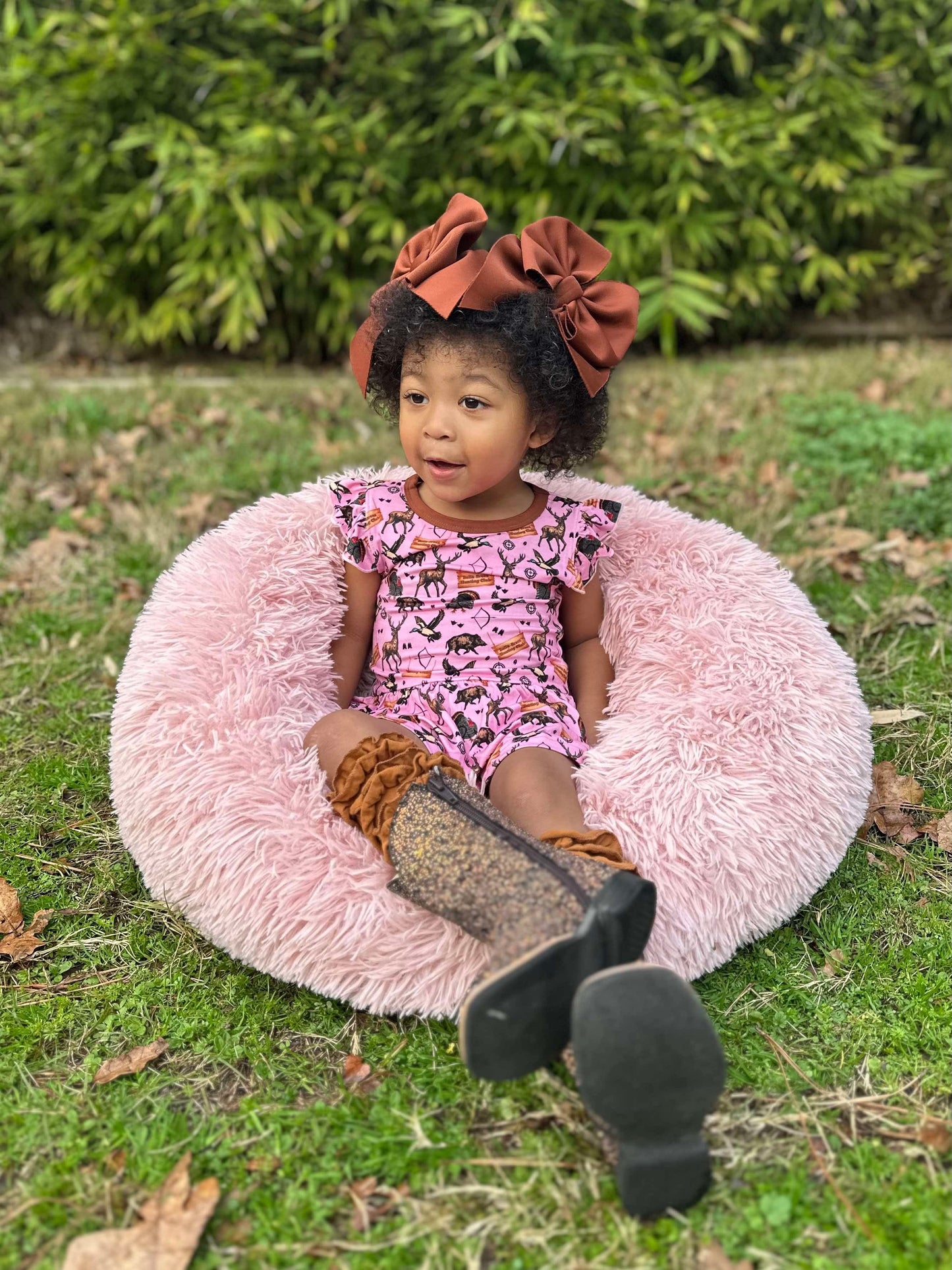 PINK Hunting Club Bamboo Skirted Romper (FINAL SALE)
