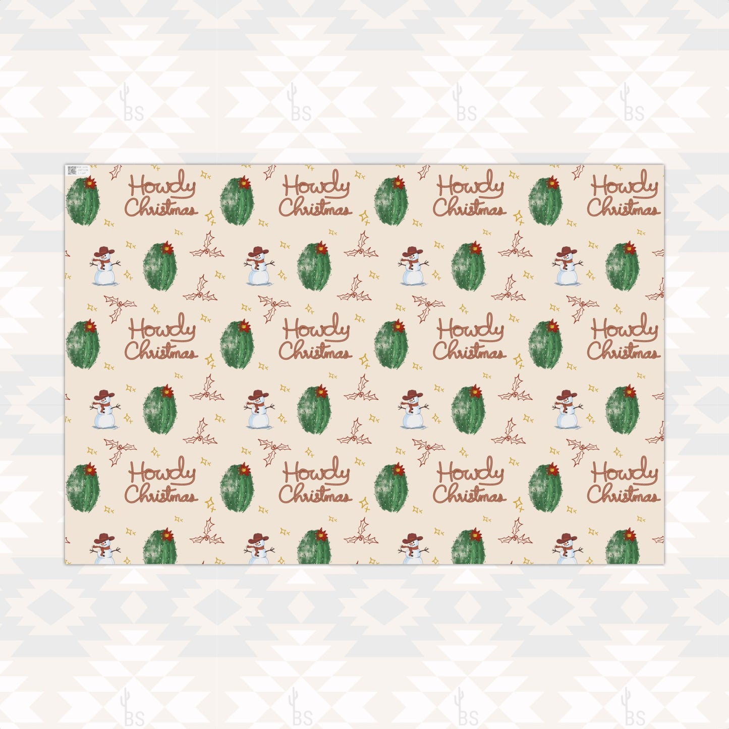 Howdy Christmas Wrapping Paper