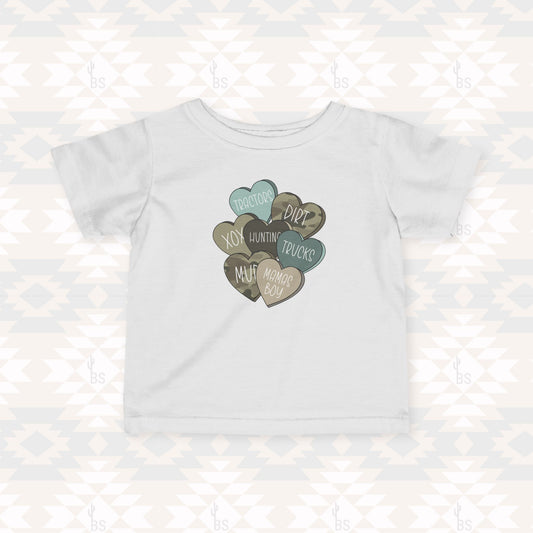 Boys Candy Hearts Valentine’s Tee