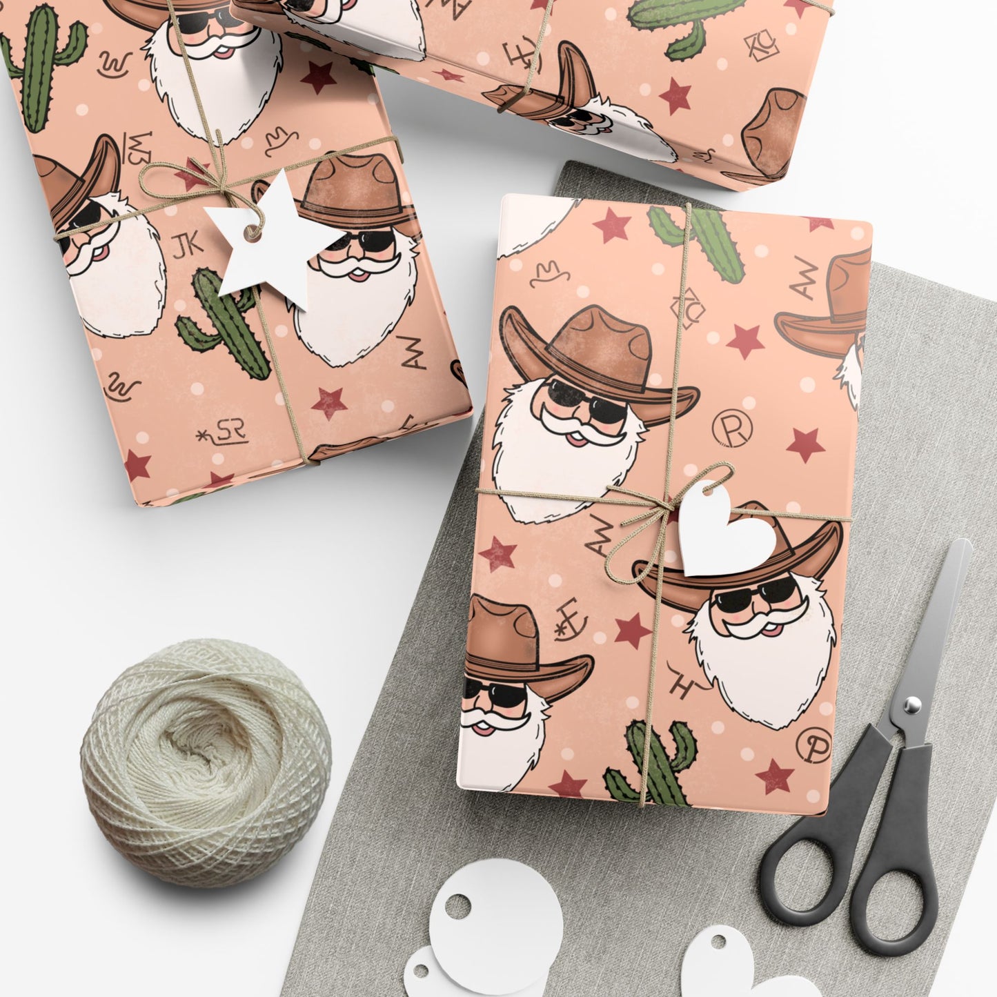 Cowboy Santa Wrapping Paper