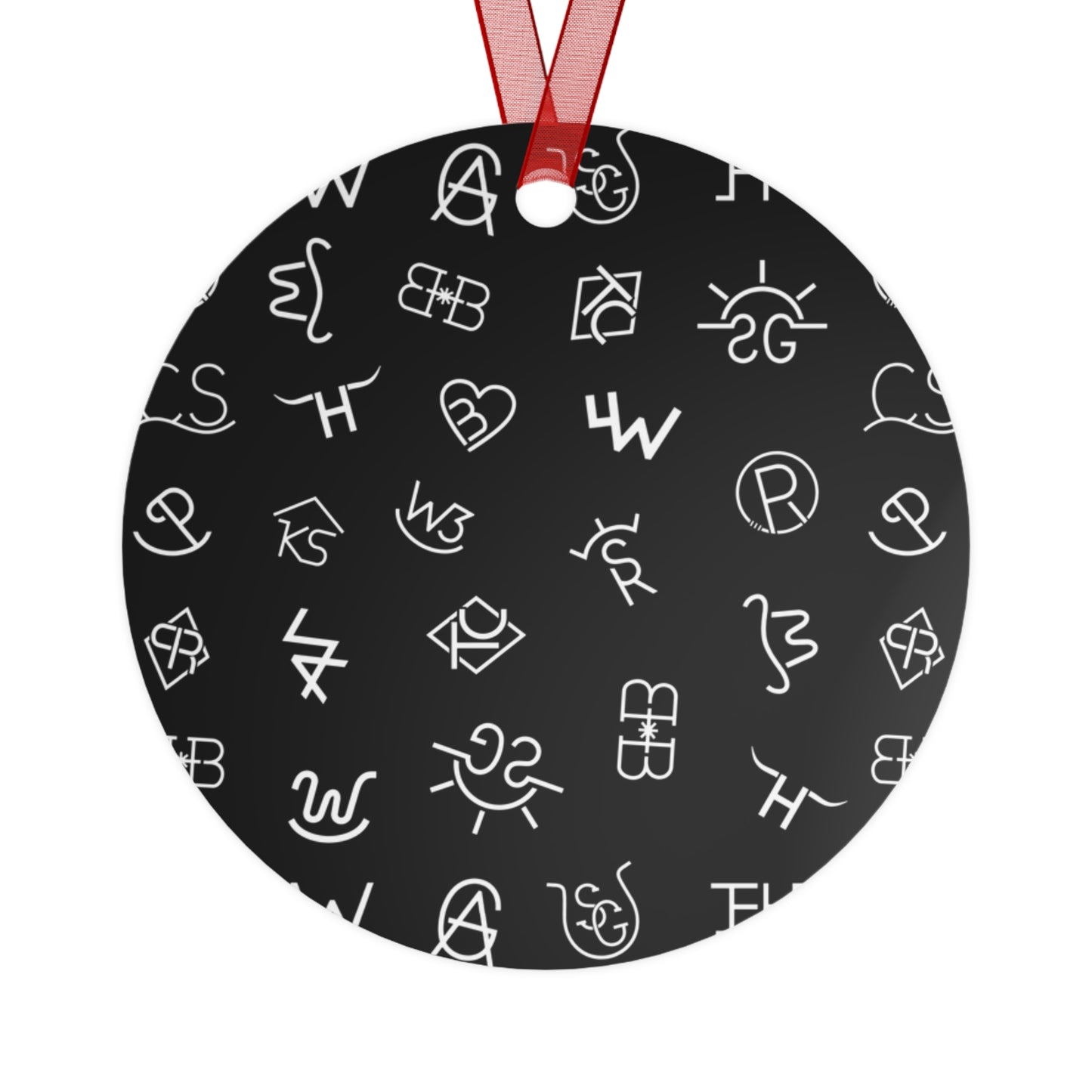 Black Brands Metal Ornament