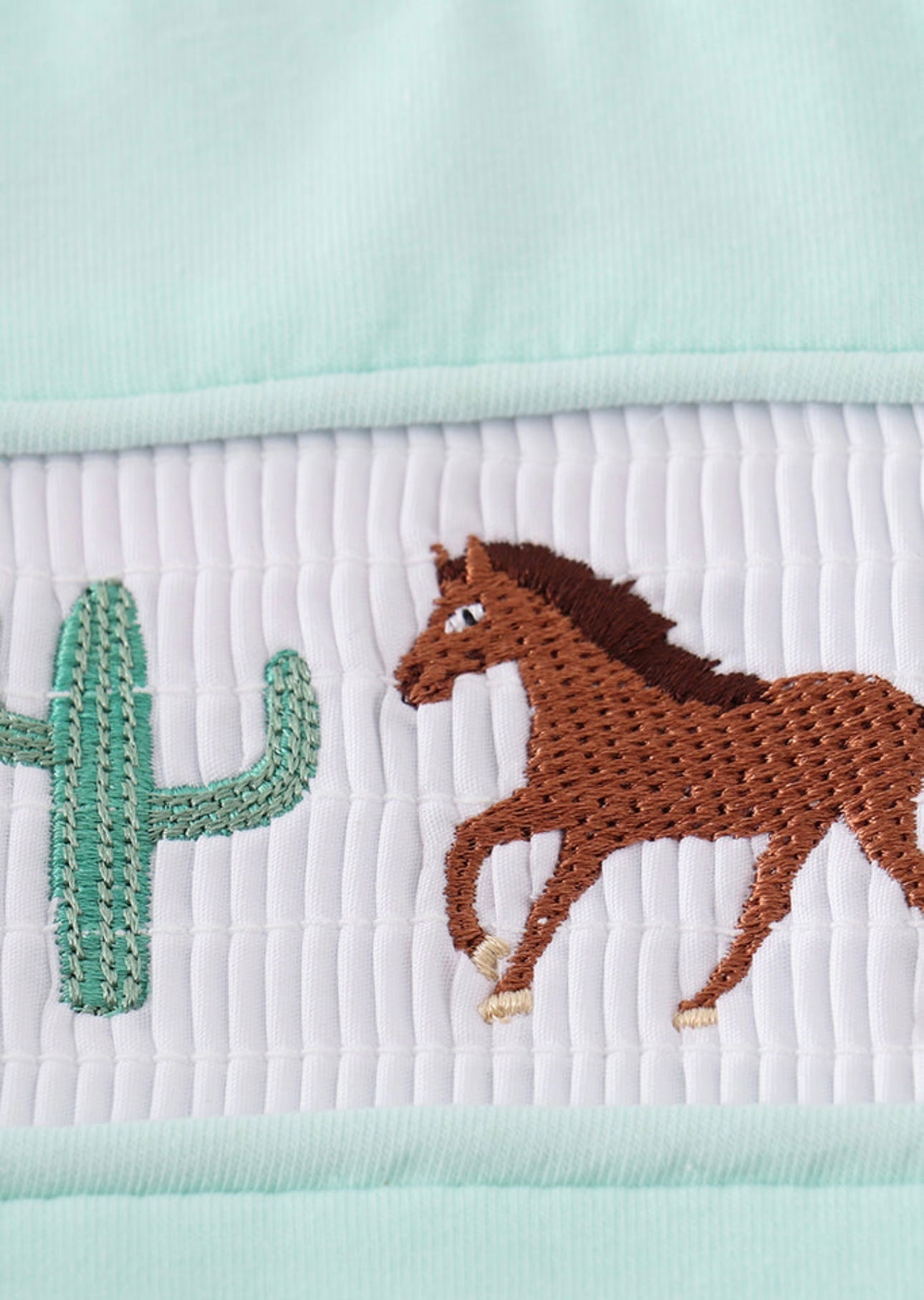 Western smocked boy set