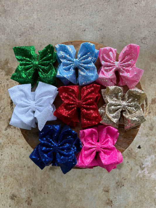 Sequin 7 inch bows