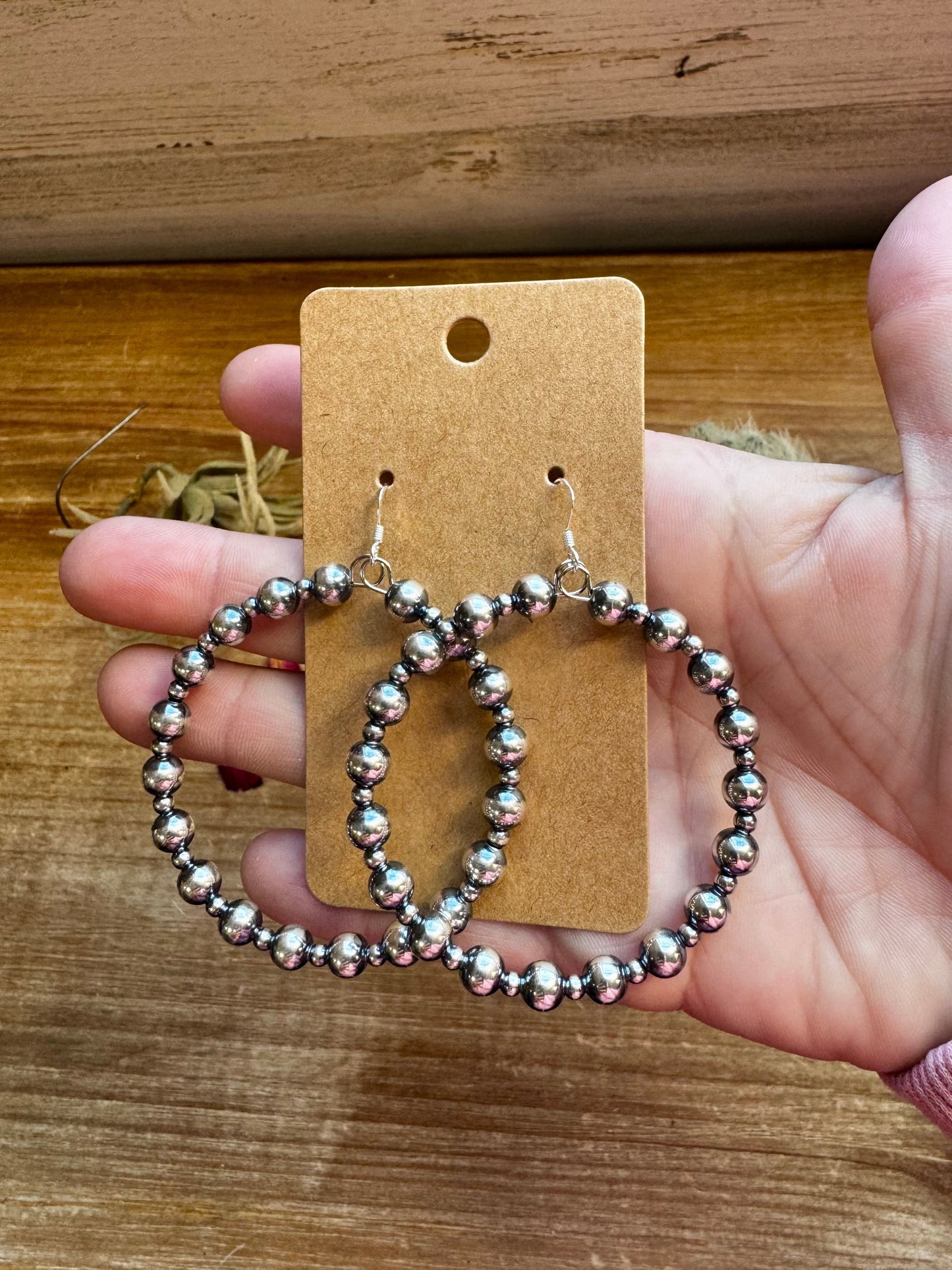 Hoops Sterling Silver Pearl Hoop earrings