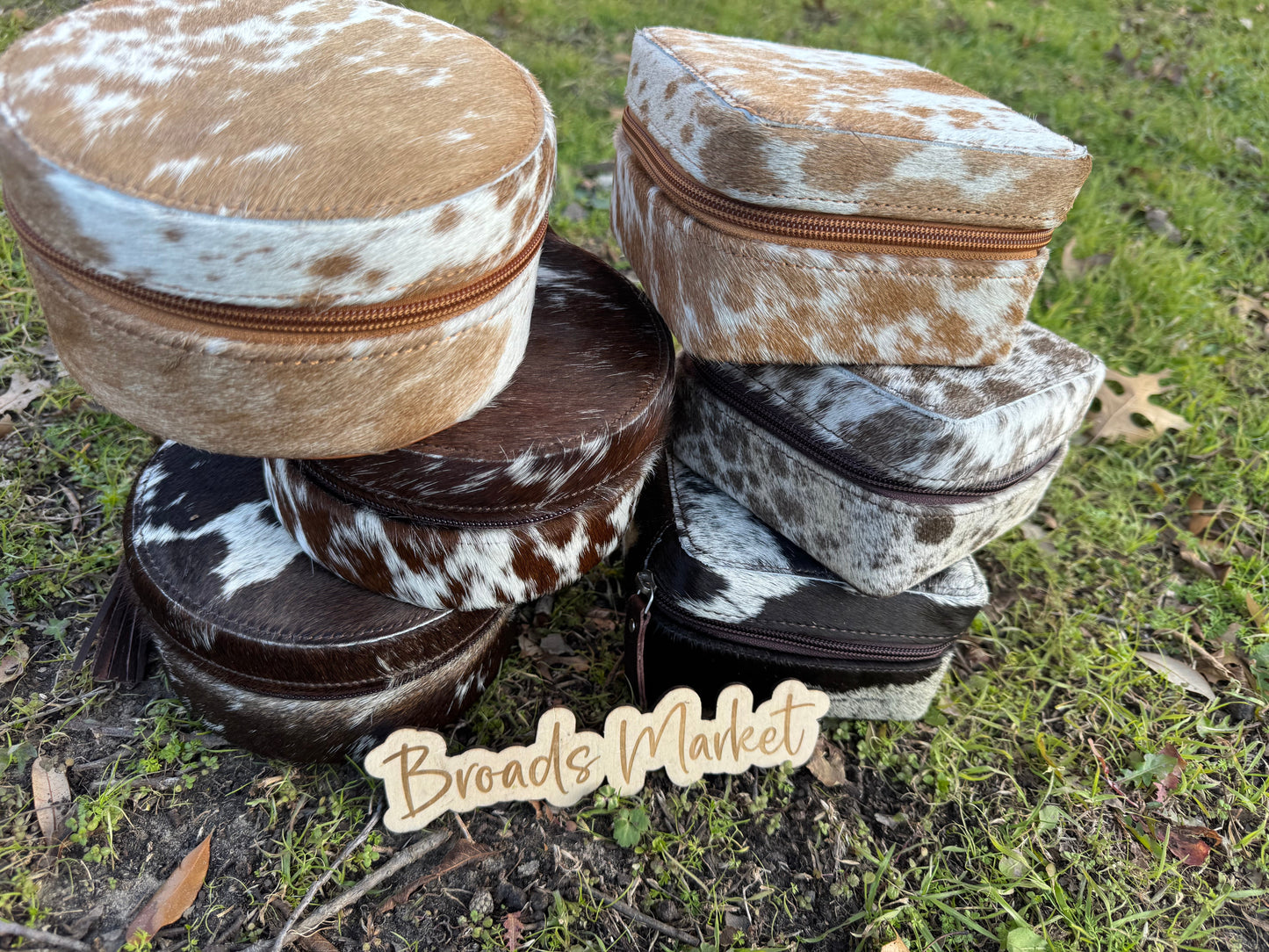 Full Cowhide Jewelry Box Cases