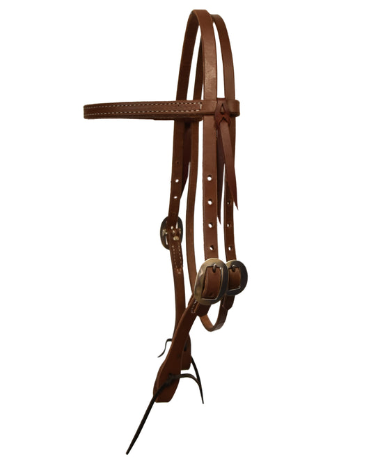Oiled Harness Leather Browband Headstall