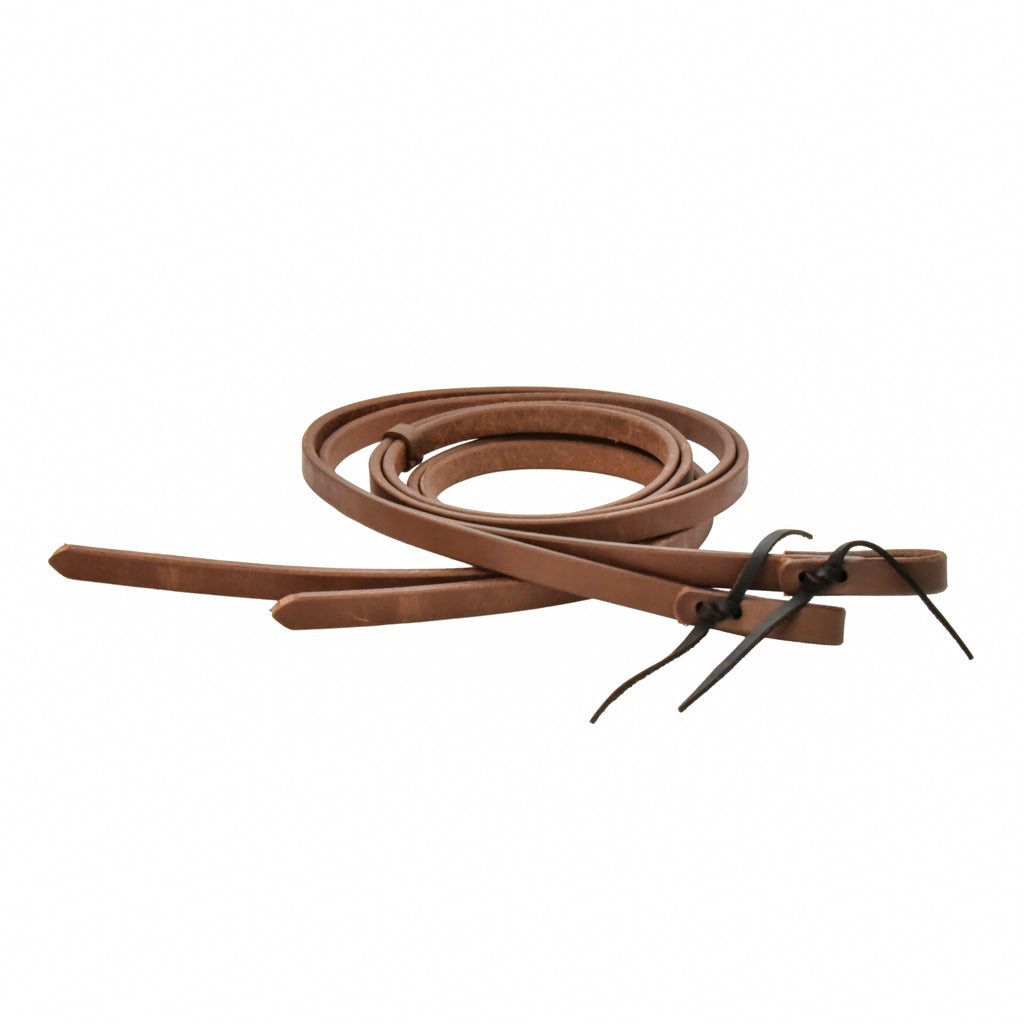 Oiled Harness Leather Split Reins - 3/4in x 8ft