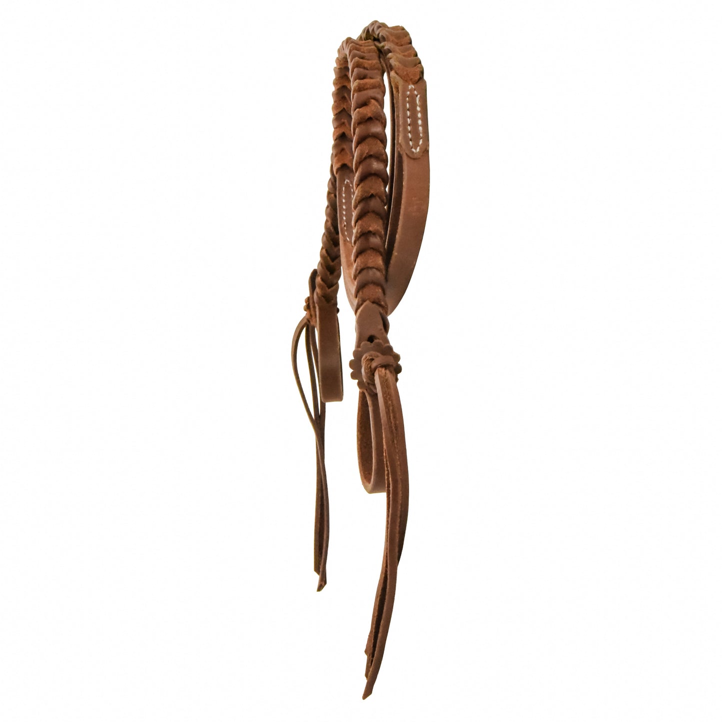Oiled Braided Rattlesnake Roper Reins - 5/8in x 8ft