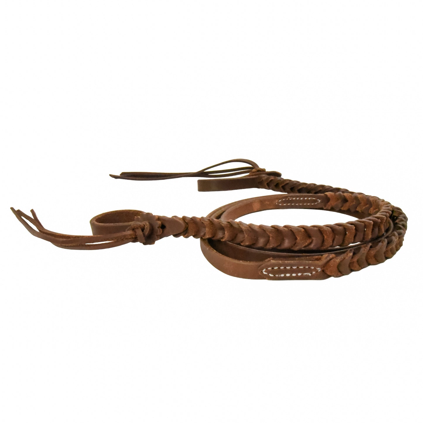 Oiled Braided Rattlesnake Roper Reins - 5/8in x 8ft
