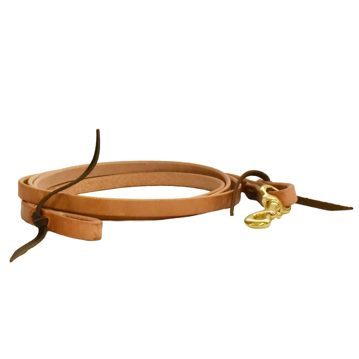 Harness Leather Flat Roper Reins - 5/8in x 8ft