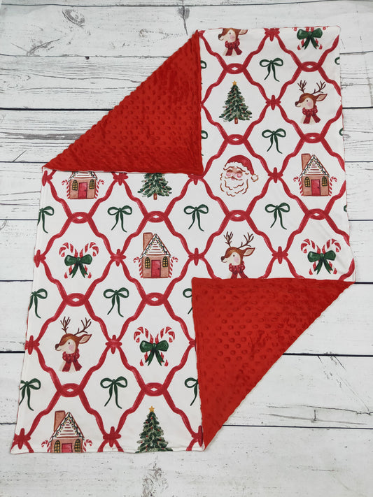 Bows Christmas Blanket