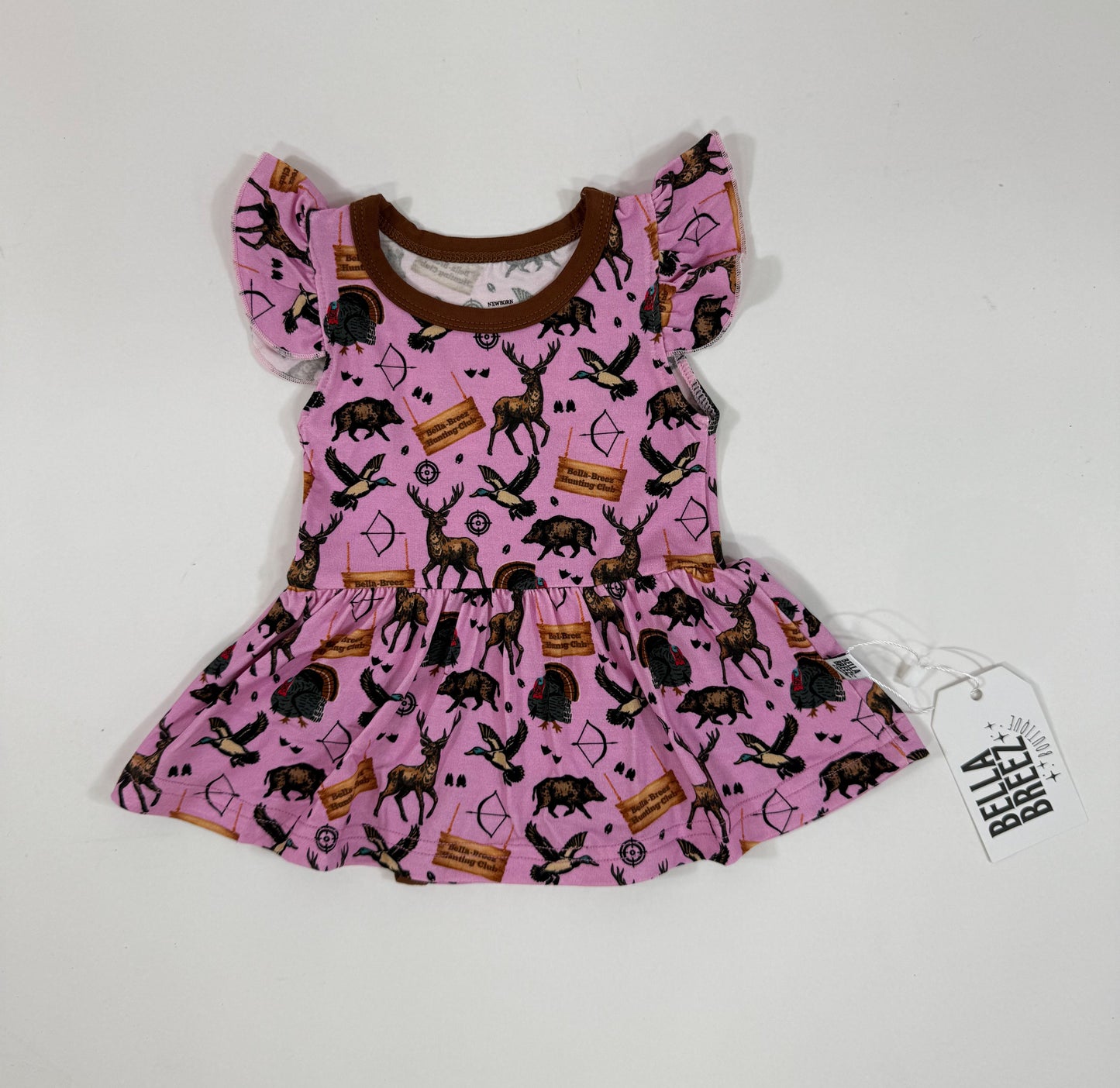PINK Hunting Club Bamboo Skirted Romper (FINAL SALE)