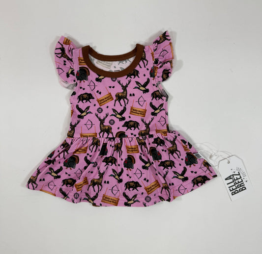 PINK Hunting Club Bamboo Skirted Romper (FINAL SALE)