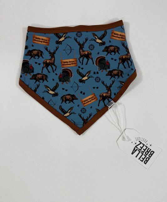 BLUE Bella-Breez Hunting Club Bamboo Bib (FINAL SALE)