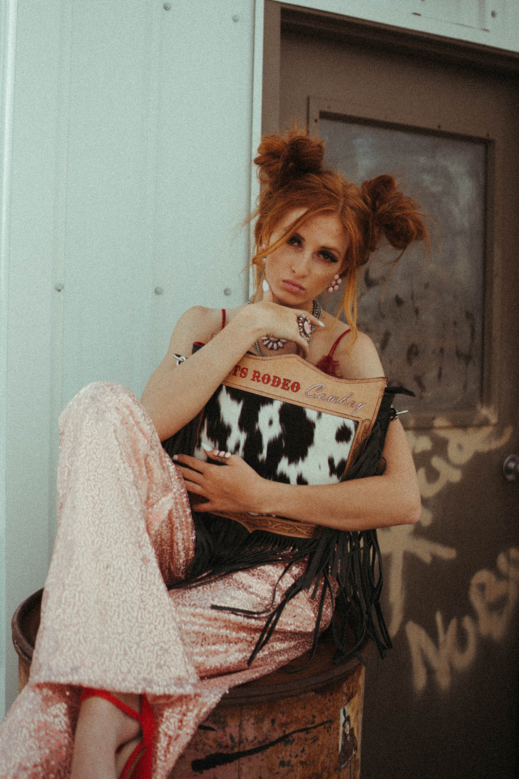 Let's Rodeo Cowboy Purse