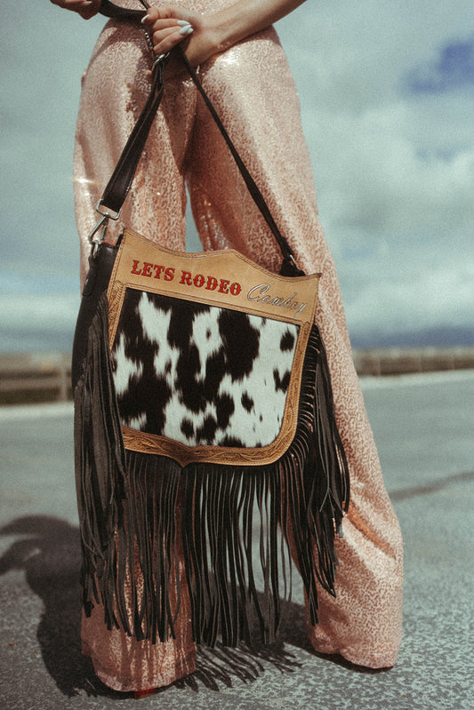 Let's Rodeo Cowboy Purse