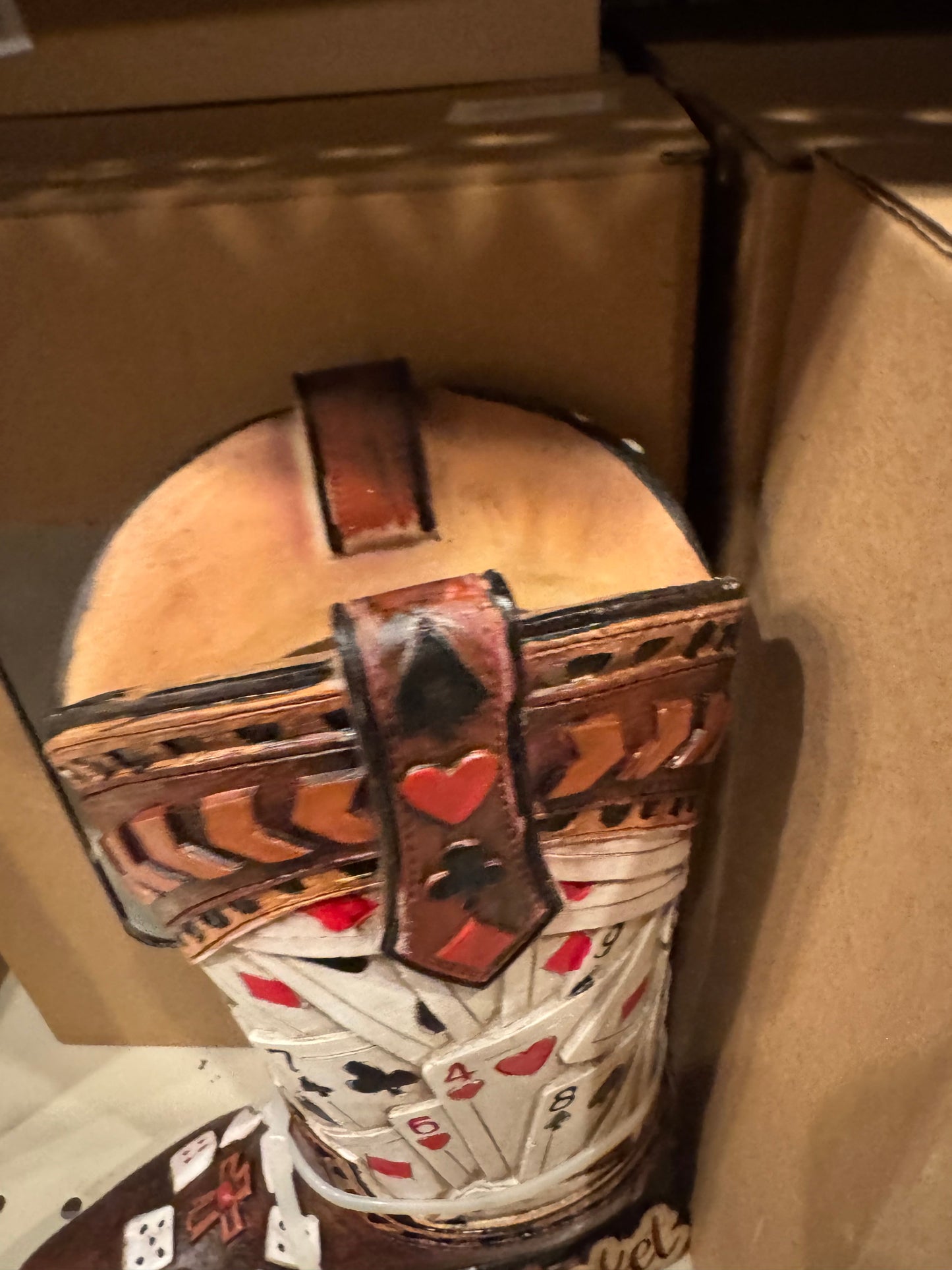 Cards Dice Boot Vase